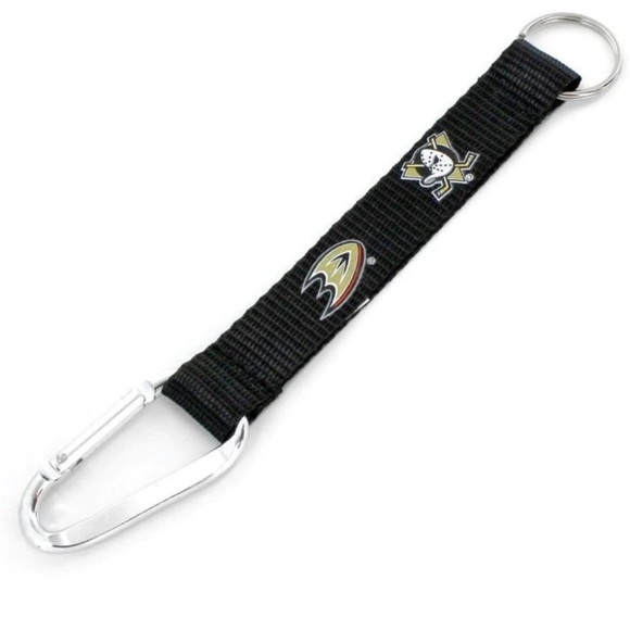 NHL Anaheim Ducks Carabiner Lanyard Keychain  8" - Picture 1 of 2